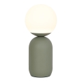 Nordlux - Lampada da tavolo NOTTI 1xE14/25W/230V verde