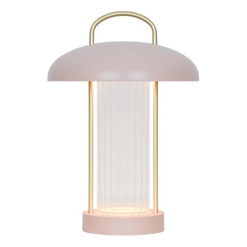 Nordlux - Lampada da tavolo ricaricabile dimmerabile a LED con controllo a sfioramento MIRANO LED/3W/3,7V rosa