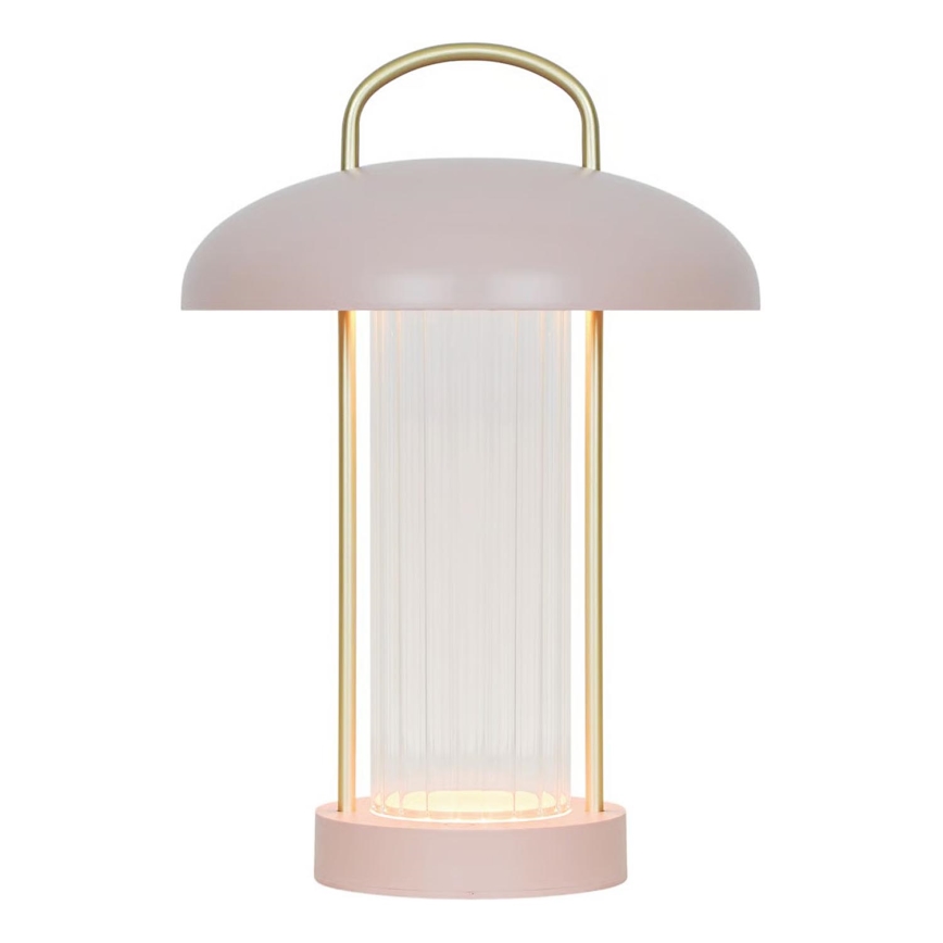 Nordlux - Lampada da tavolo ricaricabile dimmerabile a LED con controllo a sfioramento MIRANO LED/3W/3,7V rosa