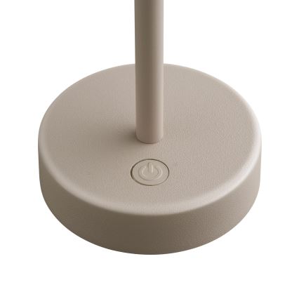 Nordlux - Lampada da tavolo ricaricabile dimmerabile per esterni ELLEN LED/2,8W/3,7V IP44 beige