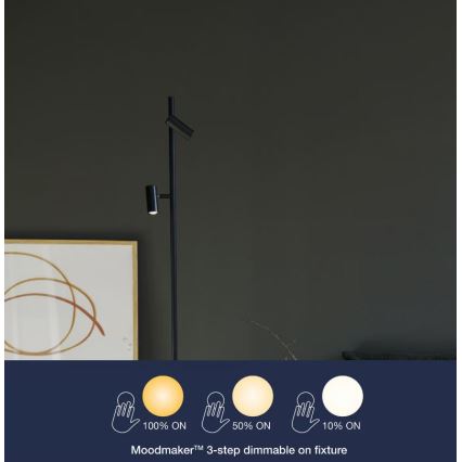 Nordlux - LED Dimmerabile touch lampada con piedistallo OMARI 2xLED/3,2W/230V nero