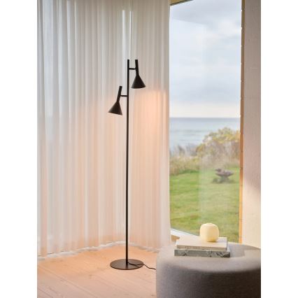 Nordlux - Lampada da terra KELVIS 2xGU10/12W/230V nera