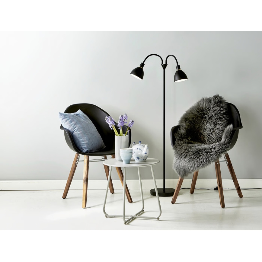 Nordlux - Lampada da terra RAY 2xE14/25W/230V nera