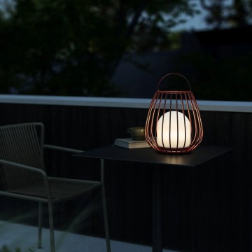 Nordlux - Lampada portatile dimmerabile da esterno JIM TO-GO LED/3W/3,7V IP54 5000 mAh rossa