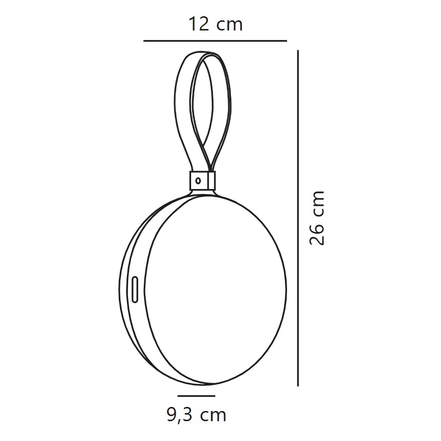 Nordlux - Lampada portatile ricaricabile a LED LED/1W/3,7V IP54 giallo