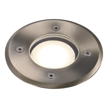 Nordlux - Lampada segnapasso da esterno PATO 1xGU10/35W/230V IP65 cromo opaco arrotondato