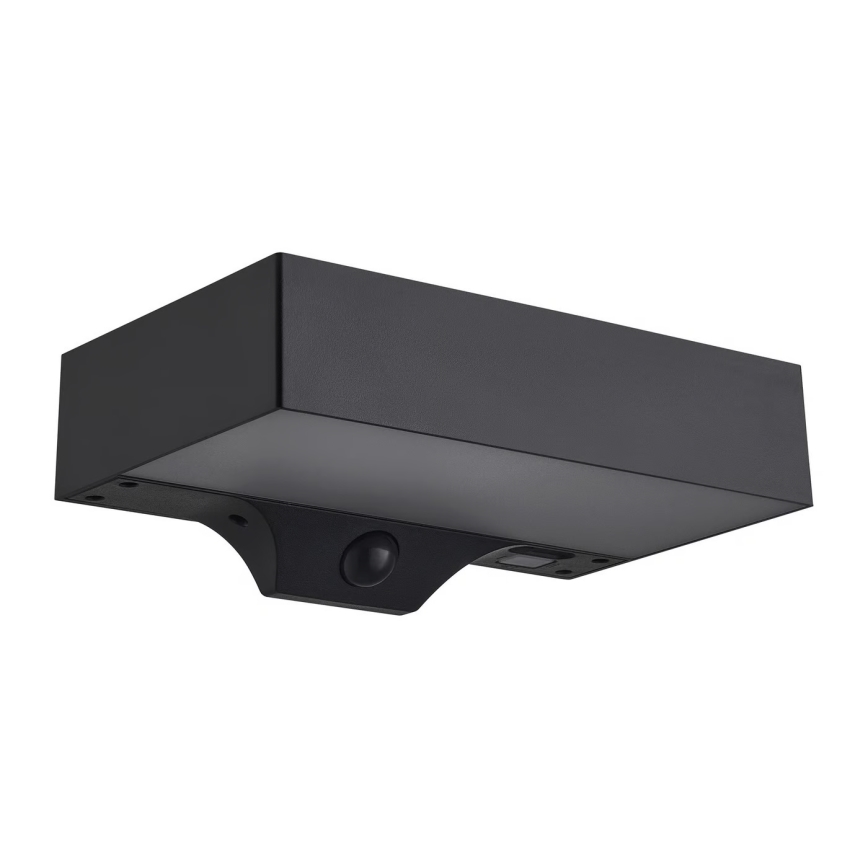 Nordlux - Lampada da parete solare LED con sensore MONAY LED/5W/5V 3000K IP44 2000 mAh nero