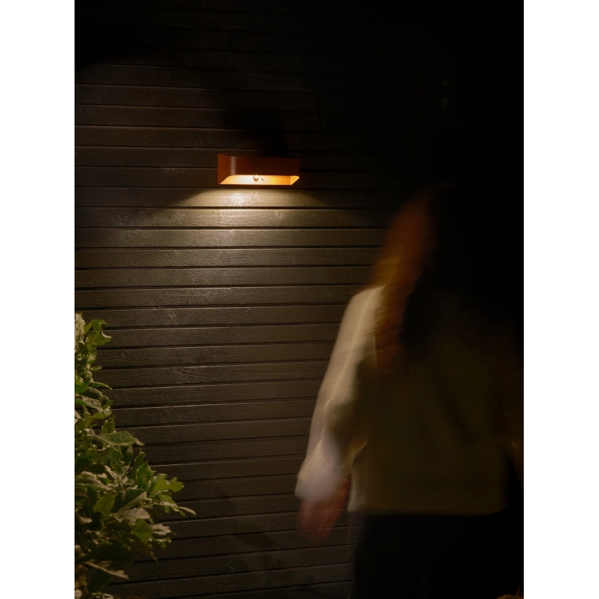 Nordlux - Lampada solare LED con sensore MARCELLIO LED/5W/5V IP54 2200 mAh marrone