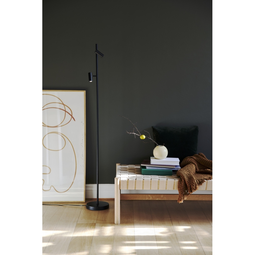 Nordlux - Lampadaire tactile à intensité variable OMARI 2xLED/3,2W/230V noir