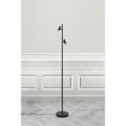 Nordlux - Lampadaire tactile à intensité variable OMARI 2xLED/3,2W/230V noir