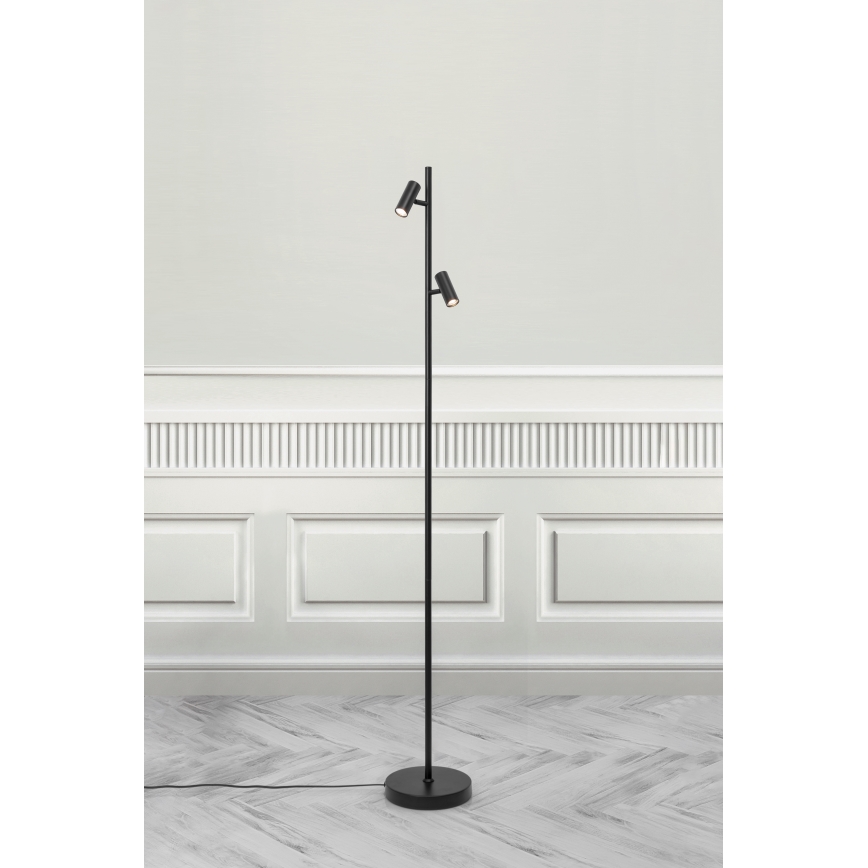 Nordlux - Lampadaire tactile à intensité variable OMARI 2xLED/3,2W/230V noir