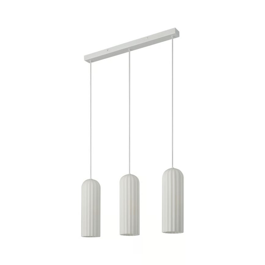 Nordlux - Lampadario a cavo MIELLA 3xE27/25W/230V bianco