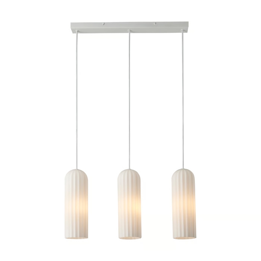 Nordlux - Lampadario a cavo MIELLA 3xE27/25W/230V bianco