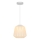 Nordlux - Lampadario a sospensione con cavo ELBIE 1xE27/15W/230V Ø 24 cm bianco