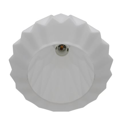 Nordlux - Lampadario a sospensione con cavo ELBIE 1xE27/15W/230V Ø 24 cm bianco
