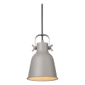 Nordlux - Lampadario a sospensione con filo ADRIAN 1xE27/25W/230V diametro 16 cm grigio