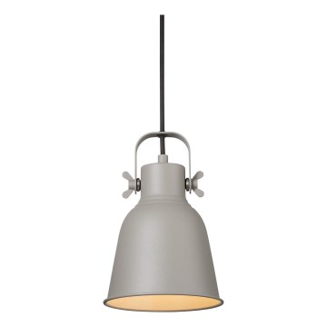 Nordlux - Lampadario a sospensione con filo ADRIAN 1xE27/25W/230V diametro 16 cm grigio