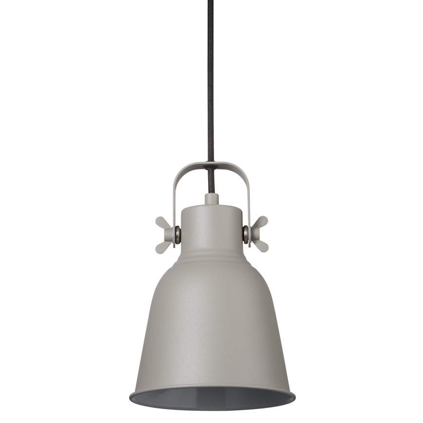 Nordlux - Lampadario a sospensione con filo ADRIAN 1xE27/25W/230V diametro 16 cm grigio