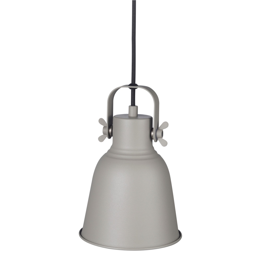 Nordlux - Lampadario a sospensione con filo ADRIAN 1xE27/25W/230V diametro 16 cm grigio