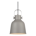 Nordlux - Lampadario a sospensione con filo ADRIAN 1xE27/25W/230V diametro 25 cm grigio