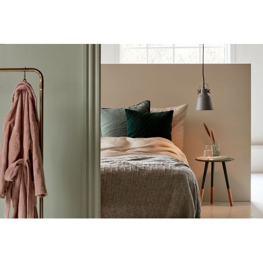 Nordlux - Lampadario a sospensione con filo ADRIAN 1xE27/25W/230V diametro 25 cm grigio