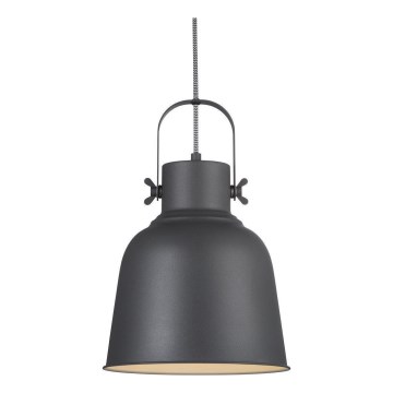 Nordlux - Lampadario a sospensione con filo ADRIAN 1xE27/40W/230V diametro 25 cm antracite