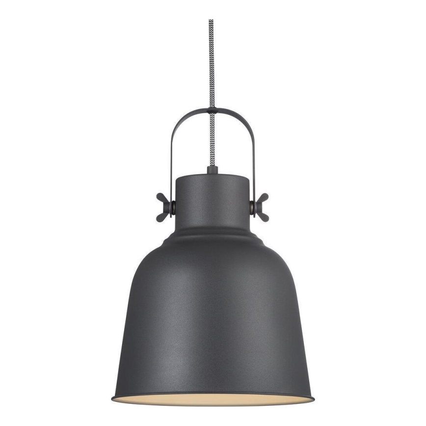 Nordlux - Lampadario a sospensione con filo ADRIAN 1xE27/40W/230V diametro 25 cm antracite