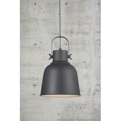 Nordlux - Lampadario a sospensione con filo ADRIAN 1xE27/40W/230V diametro 25 cm antracite