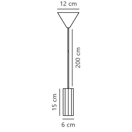 Nordlux - Lampadario a sospensione con filo ALANIS 1xGU10/15W/230V