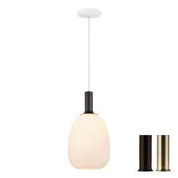 Nordlux - Lampadario a sospensione con filo ALTON 1xE27/60W/230V bianco/nero/ottone