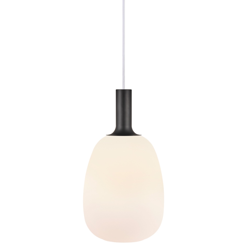Nordlux - Lampadario a sospensione con filo ALTON 1xE27/60W/230V bianco/nero/ottone