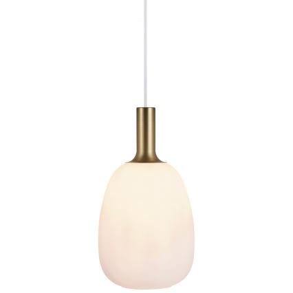 Nordlux - Lampadario a sospensione con filo ALTON 1xE27/60W/230V bianco/nero/ottone