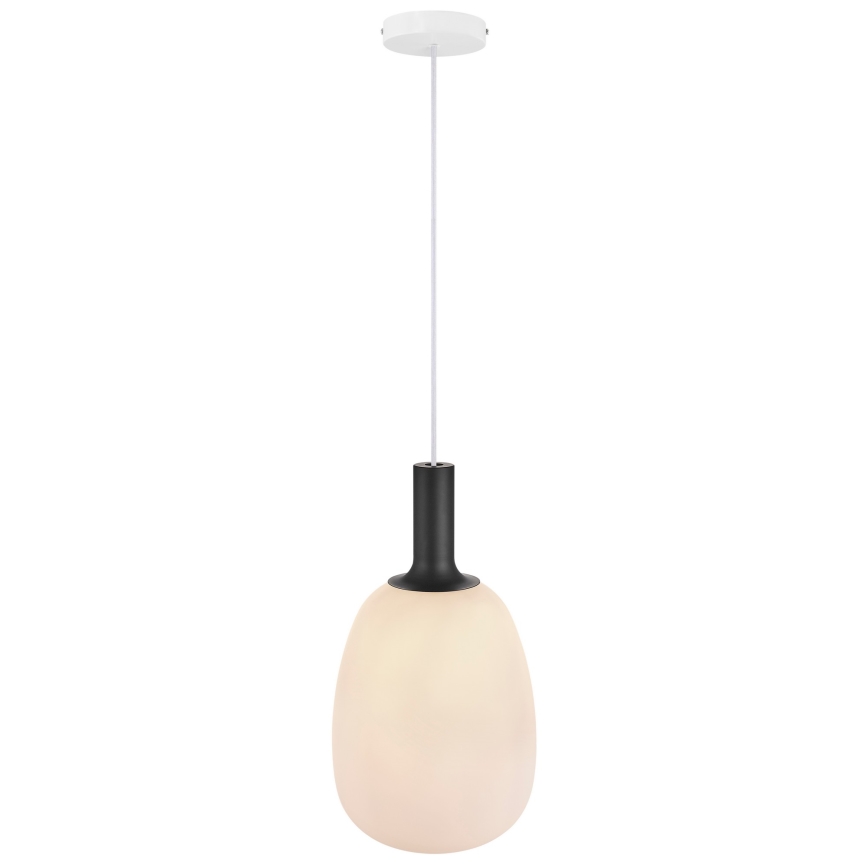 Nordlux - Lampadario a sospensione con filo ALTON 1xE27/60W/230V bianco/nero/ottone