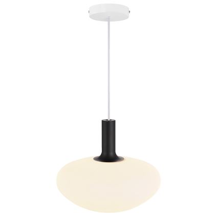 Nordlux - Lampadario a sospensione con filo ALTON 1xE27/60W/230V bianco/nero/ottone