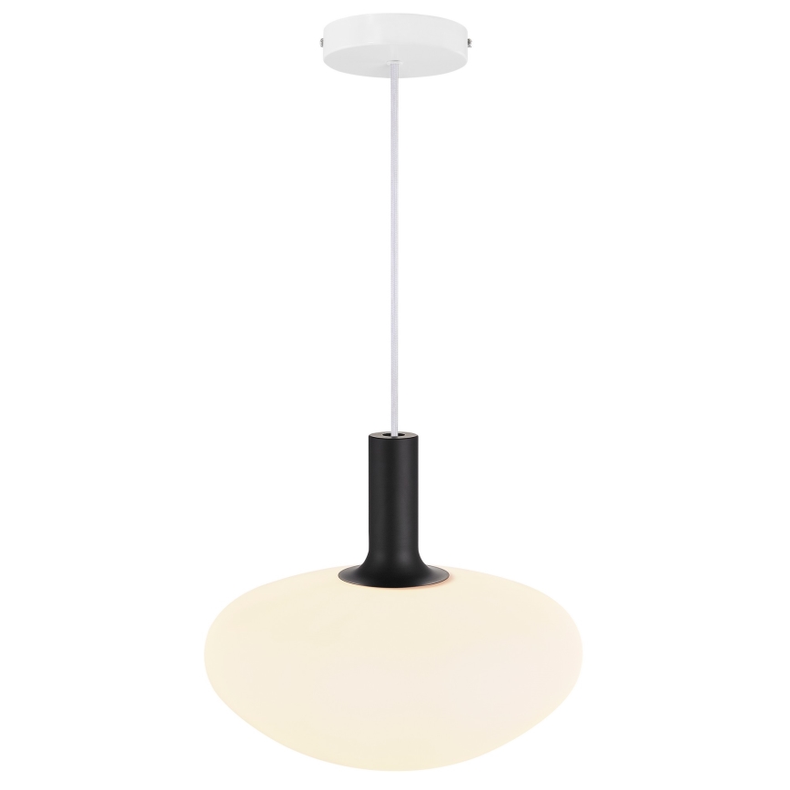 Nordlux - Lampadario a sospensione con filo ALTON 1xE27/60W/230V bianco/nero/ottone