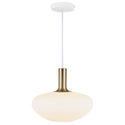 Nordlux - Lampadario a sospensione con filo ALTON 1xE27/60W/230V bianco/nero/ottone
