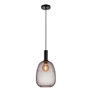 Nordlux - Lampadario a sospensione con filo ALTON 1xE27/60W/230V nero
