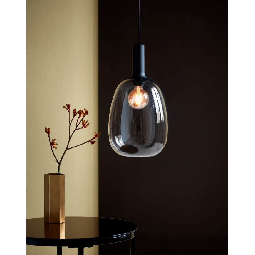 Nordlux - Lampadario a sospensione con filo ALTON 1xE27/60W/230V nero