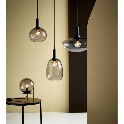 Nordlux - Lampadario a sospensione con filo ALTON 1xE27/60W/230V nero