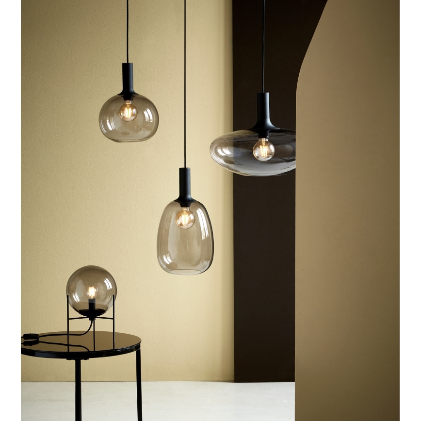 Nordlux - Lampadario a sospensione con filo ALTON 1xE27/60W/230V nero