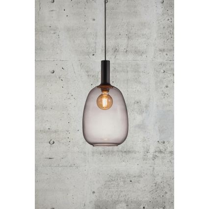 Nordlux - Lampadario a sospensione con filo ALTON 1xE27/60W/230V nero