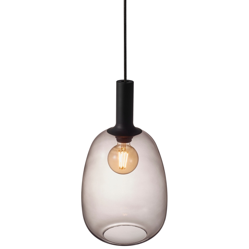 Nordlux - Lampadario a sospensione con filo ALTON 1xE27/60W/230V nero