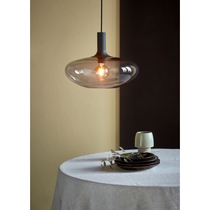 Nordlux - Lampadario a sospensione con filo ALTON 1xE27/60W/230V nero