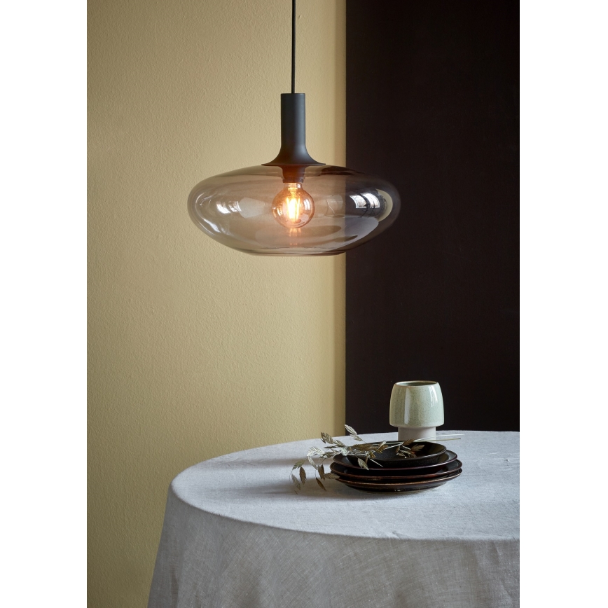 Nordlux - Lampadario a sospensione con filo ALTON 1xE27/60W/230V nero