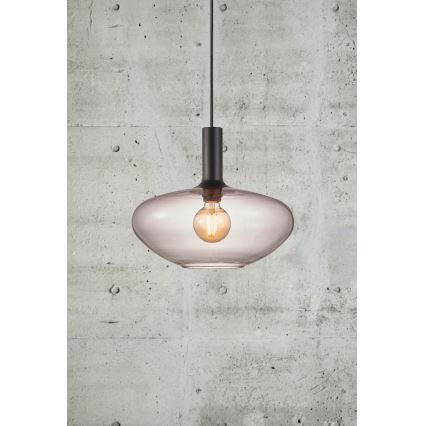 Nordlux - Lampadario a sospensione con filo ALTON 1xE27/60W/230V nero