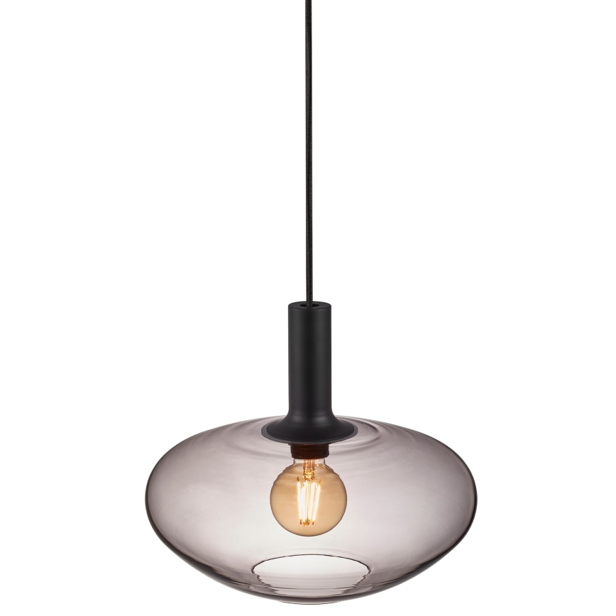 Nordlux - Lampadario a sospensione con filo ALTON 1xE27/60W/230V nero
