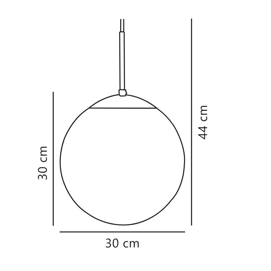 Nordlux - Lampadario a sospensione con filo CAFE 1xE27/25W/230V diametro 30 cm