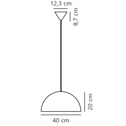 Nordlux - Lampadario a sospensione con filo ELLEN 1xE27/40W/230V
