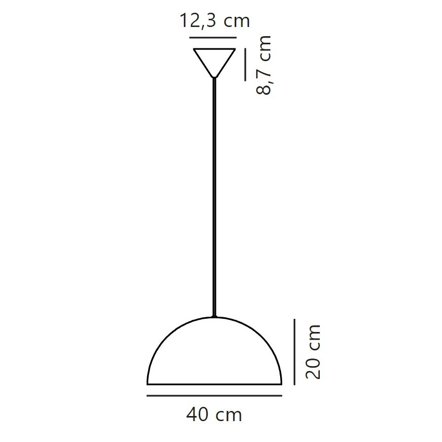 Nordlux - Lampadario a sospensione con filo ELLEN 1xE27/40W/230V