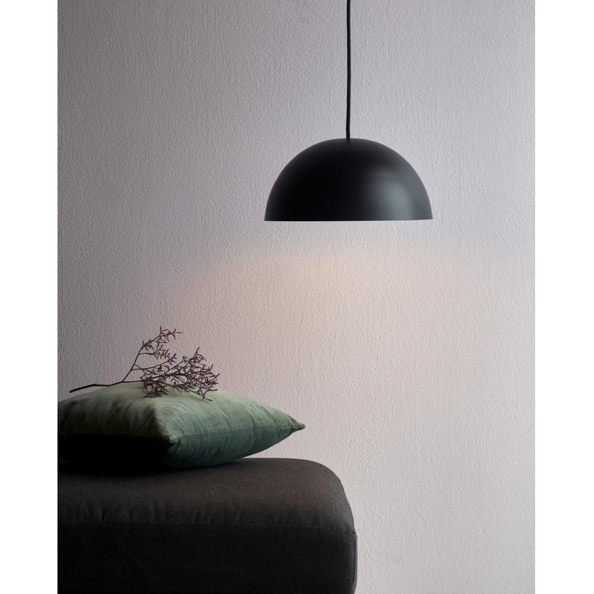 Nordlux - Lampadario a sospensione con filo ELLEN 1xE27/40W/230V nero
